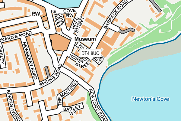 DT4 8UQ map - OS OpenMap – Local (Ordnance Survey)