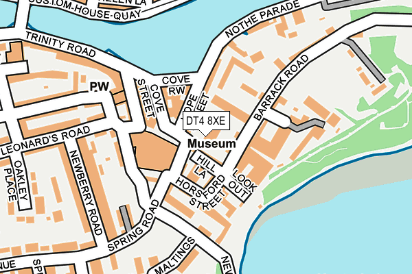 DT4 8XE map - OS OpenMap – Local (Ordnance Survey)