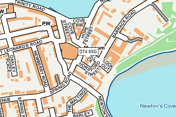 DT4 8XG map - OS OpenMap – Local (Ordnance Survey)