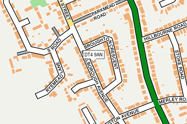 DT4 9AN map - OS OpenMap – Local (Ordnance Survey)