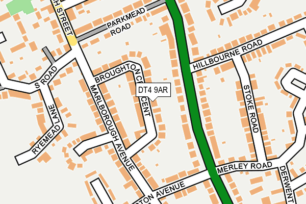 DT4 9AR map - OS OpenMap – Local (Ordnance Survey)