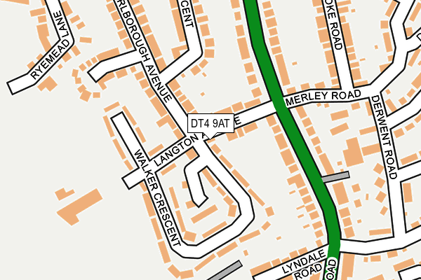 DT4 9AT map - OS OpenMap – Local (Ordnance Survey)
