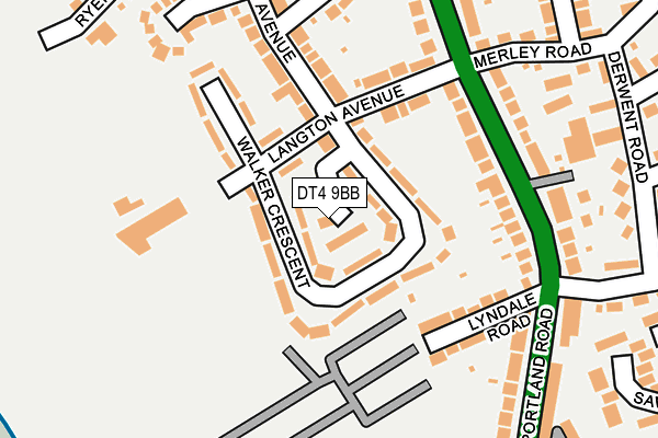 DT4 9BB map - OS OpenMap – Local (Ordnance Survey)