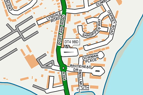 DT4 9BD map - OS OpenMap – Local (Ordnance Survey)