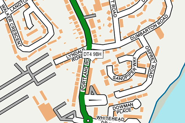 DT4 9BH map - OS OpenMap – Local (Ordnance Survey)