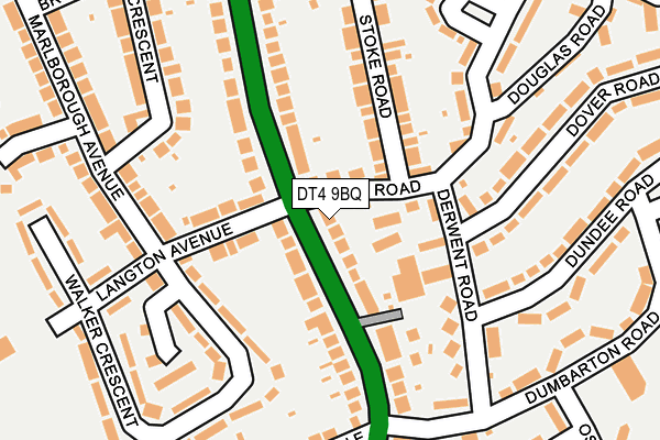 DT4 9BQ map - OS OpenMap – Local (Ordnance Survey)