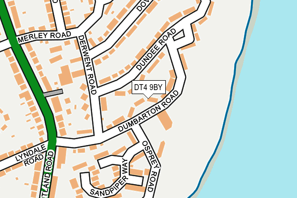 DT4 9BY map - OS OpenMap – Local (Ordnance Survey)