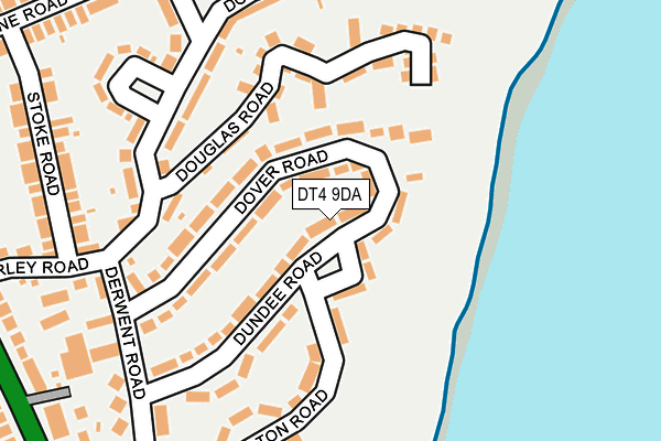 DT4 9DA map - OS OpenMap – Local (Ordnance Survey)