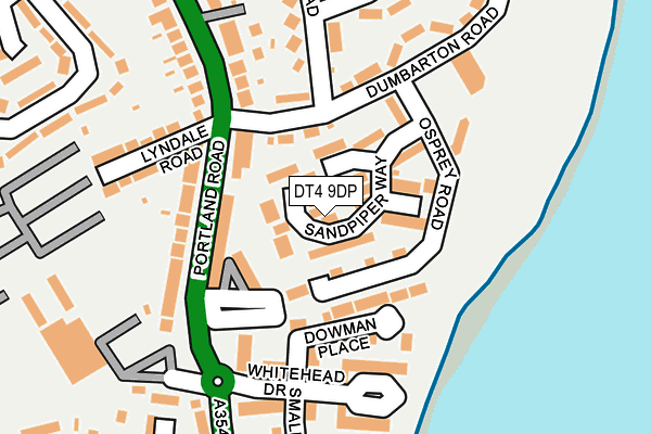 DT4 9DP map - OS OpenMap – Local (Ordnance Survey)