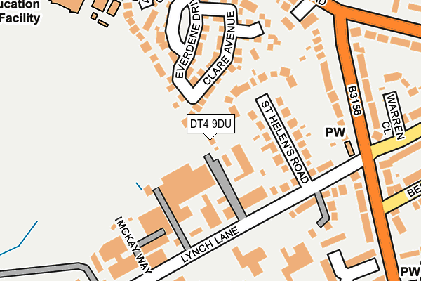 DT4 9DU map - OS OpenMap – Local (Ordnance Survey)