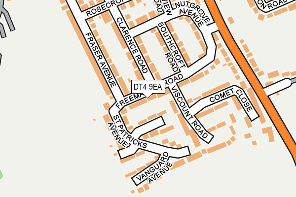 DT4 9EA map - OS OpenMap – Local (Ordnance Survey)