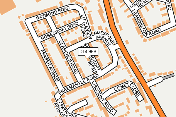 DT4 9EB map - OS OpenMap – Local (Ordnance Survey)