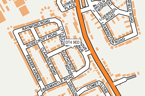 DT4 9ED map - OS OpenMap – Local (Ordnance Survey)