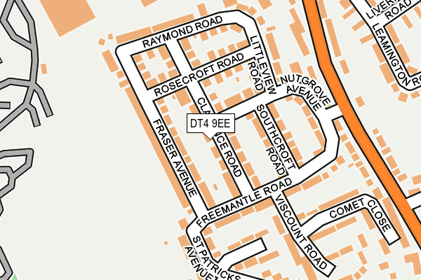 DT4 9EE map - OS OpenMap – Local (Ordnance Survey)