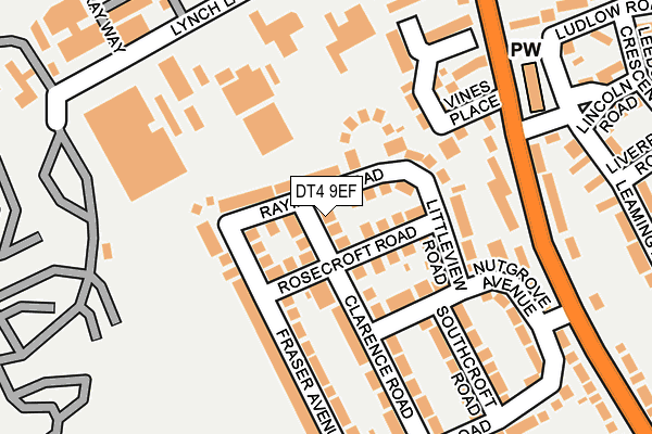 DT4 9EF map - OS OpenMap – Local (Ordnance Survey)