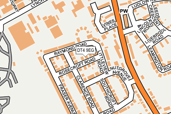 DT4 9EG map - OS OpenMap – Local (Ordnance Survey)