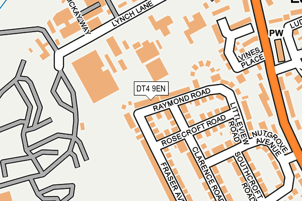 DT4 9EN map - OS OpenMap – Local (Ordnance Survey)