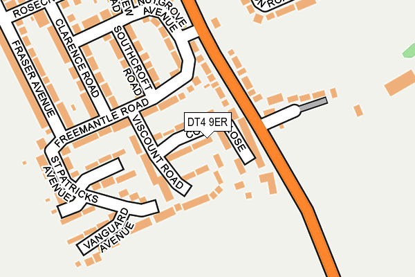 DT4 9ER map - OS OpenMap – Local (Ordnance Survey)