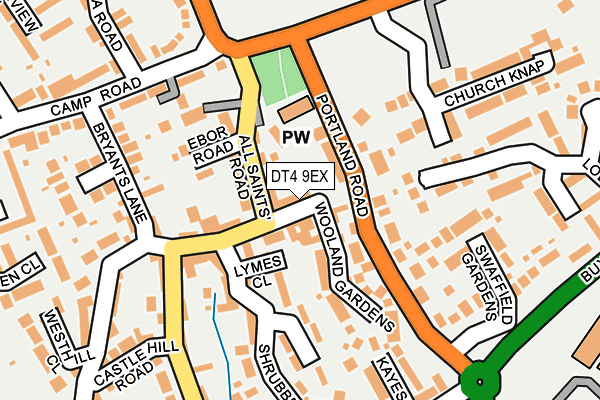 DT4 9EX map - OS OpenMap – Local (Ordnance Survey)