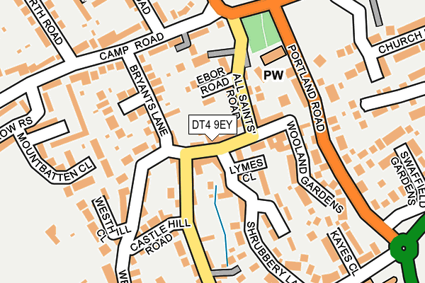 DT4 9EY map - OS OpenMap – Local (Ordnance Survey)