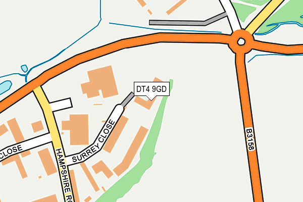 DT4 9GD map - OS OpenMap – Local (Ordnance Survey)