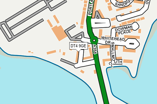 DT4 9GE map - OS OpenMap – Local (Ordnance Survey)