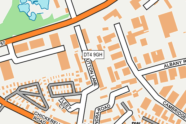 DT4 9GH map - OS OpenMap – Local (Ordnance Survey)