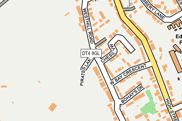 DT4 9GL map - OS OpenMap – Local (Ordnance Survey)