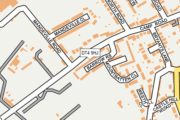 DT4 9HJ map - OS OpenMap – Local (Ordnance Survey)