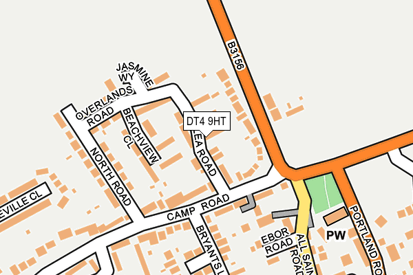 DT4 9HT map - OS OpenMap – Local (Ordnance Survey)