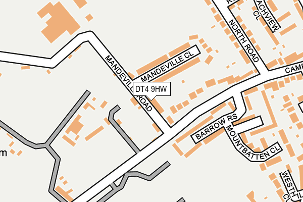 DT4 9HW map - OS OpenMap – Local (Ordnance Survey)