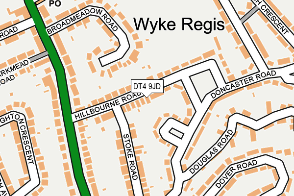 DT4 9JD map - OS OpenMap – Local (Ordnance Survey)