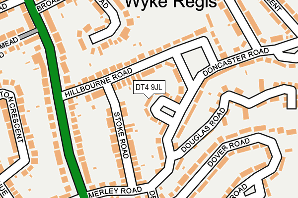 DT4 9JL map - OS OpenMap – Local (Ordnance Survey)