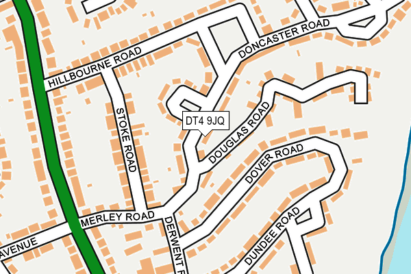 DT4 9JQ map - OS OpenMap – Local (Ordnance Survey)