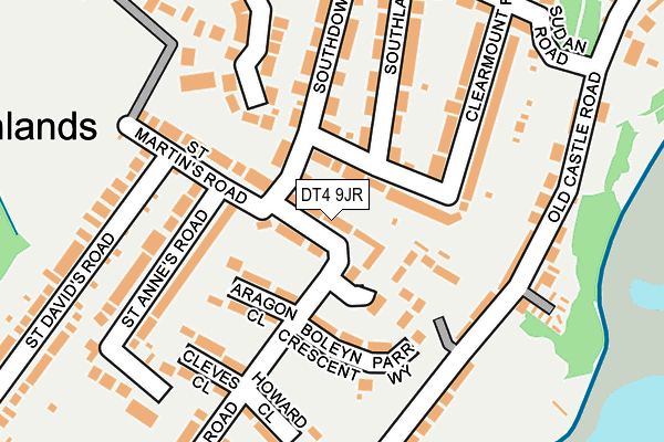 DT4 9JR map - OS OpenMap – Local (Ordnance Survey)