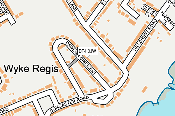 DT4 9JW map - OS OpenMap – Local (Ordnance Survey)