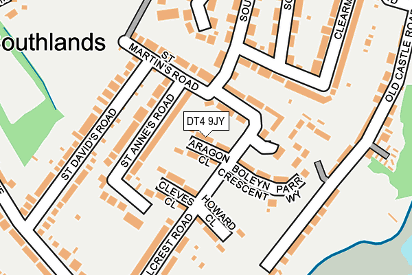 DT4 9JY map - OS OpenMap – Local (Ordnance Survey)