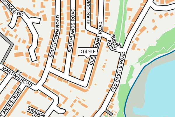 DT4 9LE map - OS OpenMap – Local (Ordnance Survey)