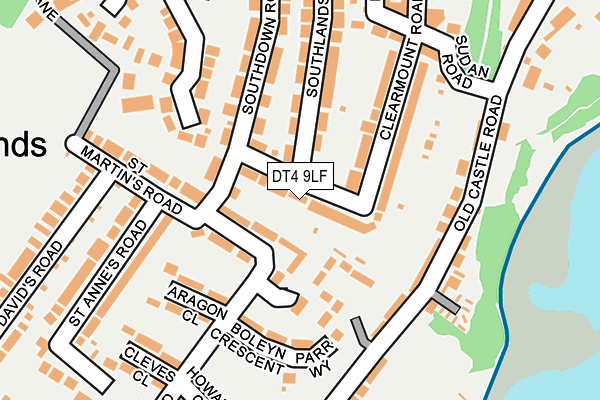 DT4 9LF map - OS OpenMap – Local (Ordnance Survey)