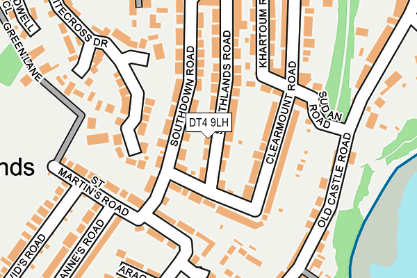 DT4 9LH map - OS OpenMap – Local (Ordnance Survey)