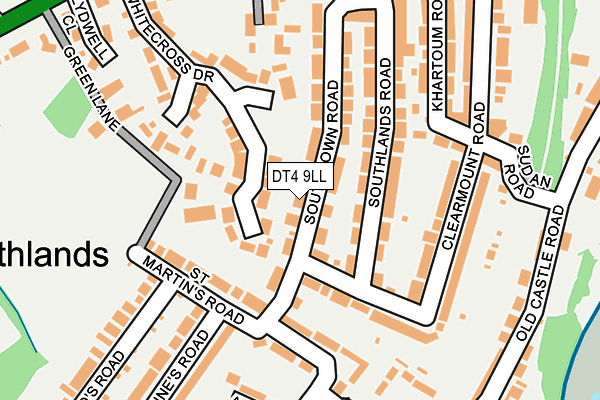 DT4 9LL map - OS OpenMap – Local (Ordnance Survey)