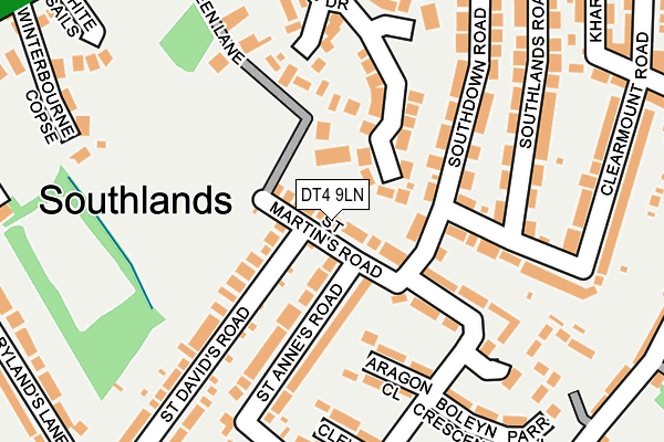 DT4 9LN map - OS OpenMap – Local (Ordnance Survey)
