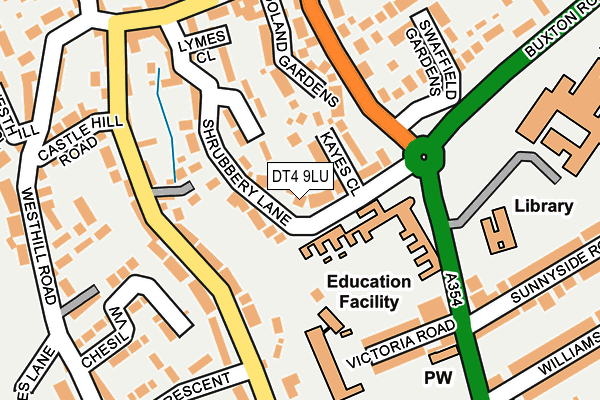 DT4 9LU map - OS OpenMap – Local (Ordnance Survey)