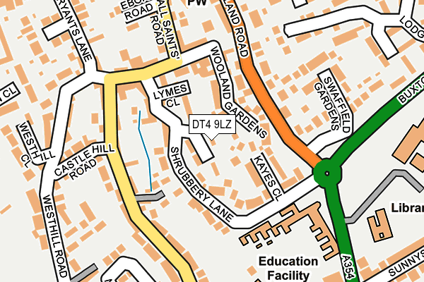 DT4 9LZ map - OS OpenMap – Local (Ordnance Survey)