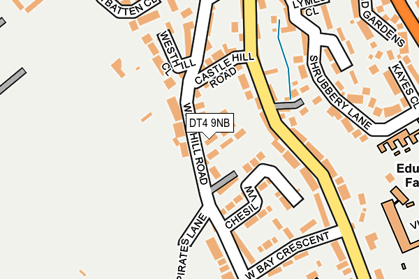 DT4 9NB map - OS OpenMap – Local (Ordnance Survey)