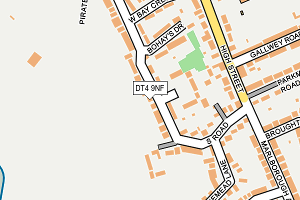 DT4 9NF map - OS OpenMap – Local (Ordnance Survey)