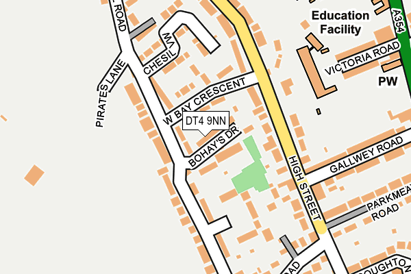 DT4 9NN map - OS OpenMap – Local (Ordnance Survey)