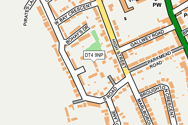 DT4 9NP map - OS OpenMap – Local (Ordnance Survey)