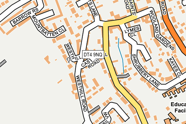 DT4 9NQ map - OS OpenMap – Local (Ordnance Survey)