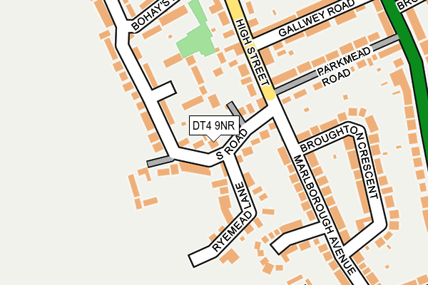 DT4 9NR map - OS OpenMap – Local (Ordnance Survey)